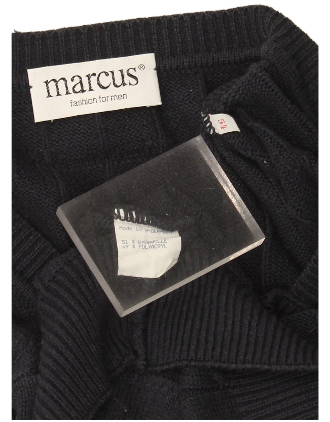Pulover pentru bărbați Marcus cu decolteu în V IT 54 XL bleumarin cu dungi poliacrilic