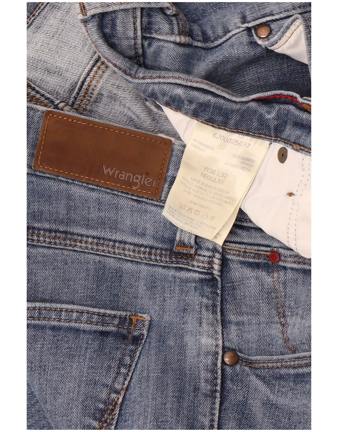 Blugi pentru bărbați Wrangler Regular Slim W36 L32 Bumbac albastru