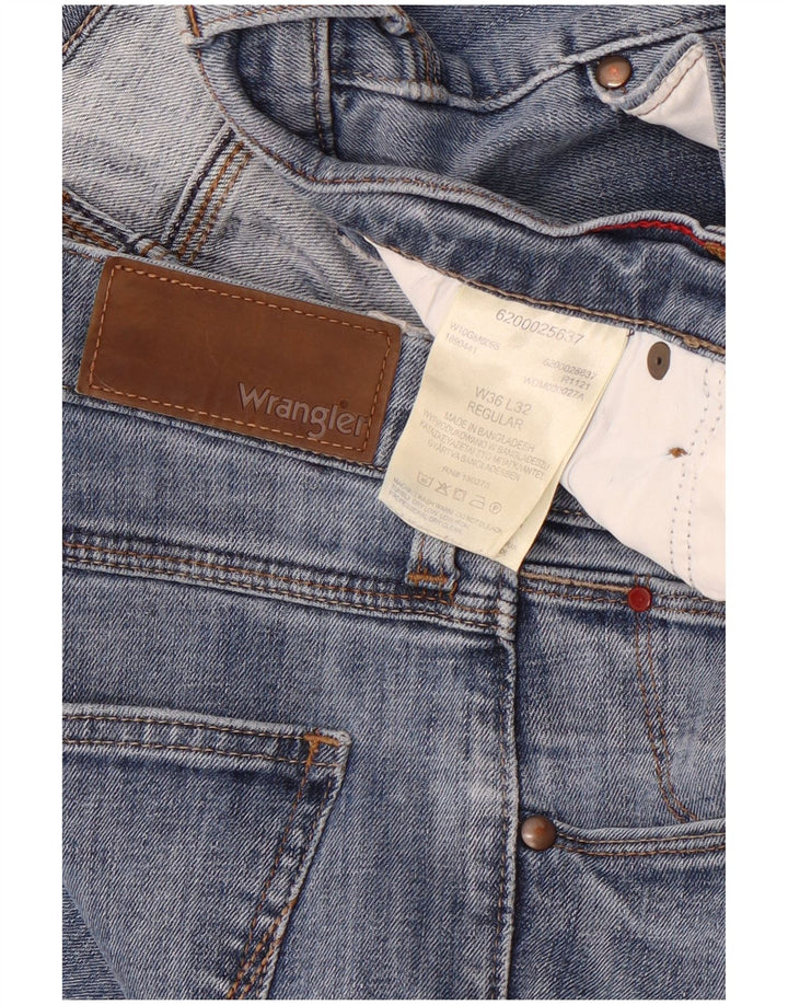 Blugi pentru bărbați Wrangler Regular Slim W36 L32 Bumbac albastru