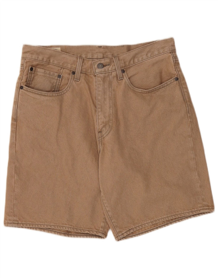 Pantaloni scurți din blugi pentru bărbați Levi's W31 bumbac mediu bej