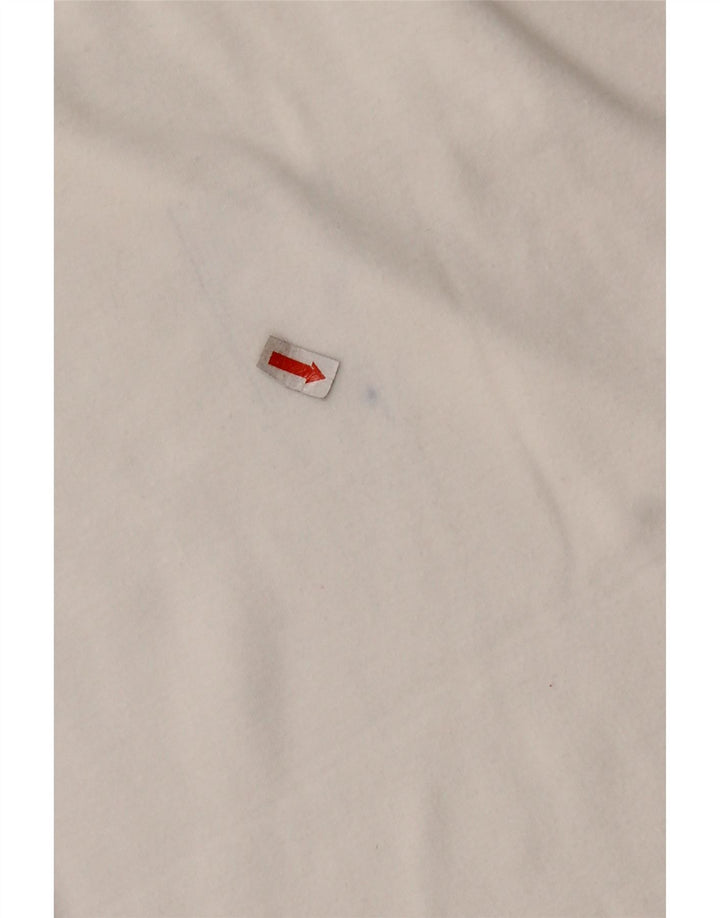 GAS Tricou polo cu grafic pentru femei UK 18 XL Bumbac alb