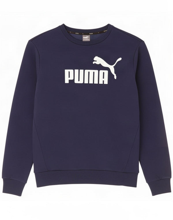 Puma Mens Graphic Hanover Pulover Medium Bleumarin Bumbac