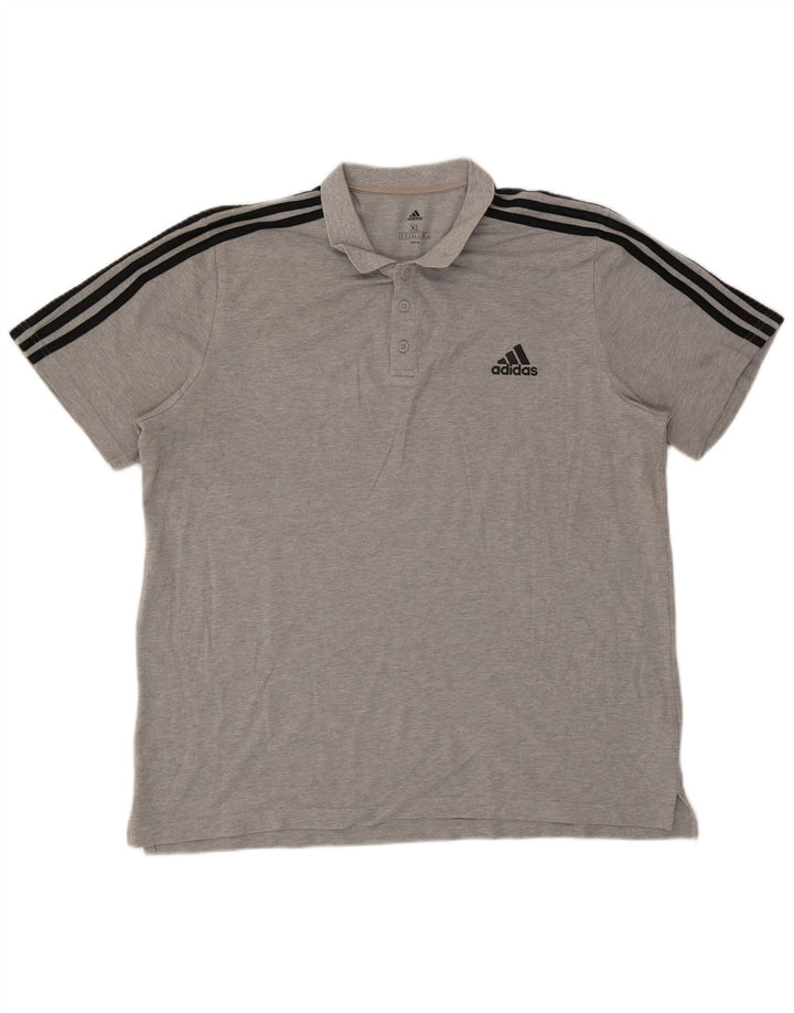 Tricou polo pentru bărbați Adidas XL bumbac gri