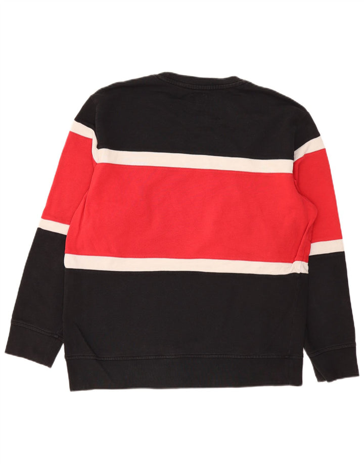 Hanorac grafic pentru bărbați Levi's Pulover mare, negru, color block, bumbac