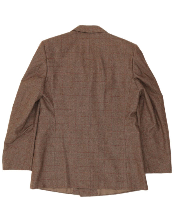 Jachetă pentru bărbați Corneliani Blazer în două piept IT 50 Maro Maro Check