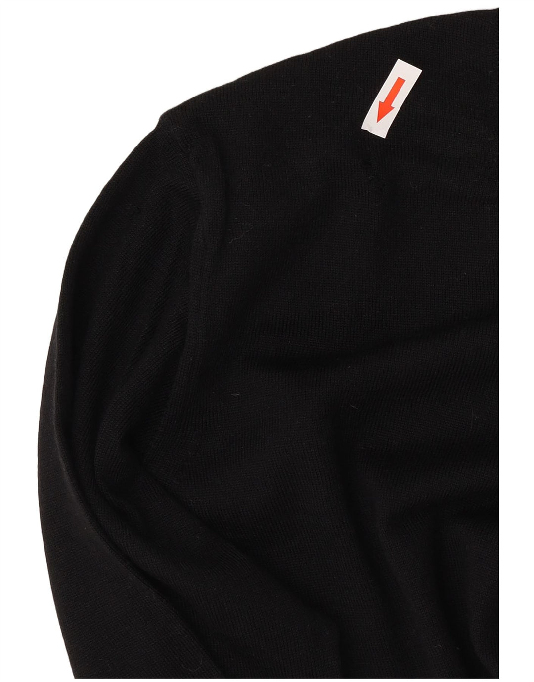 Pulover pentru bărbați Zara, cu gât crew, lână mică, neagră