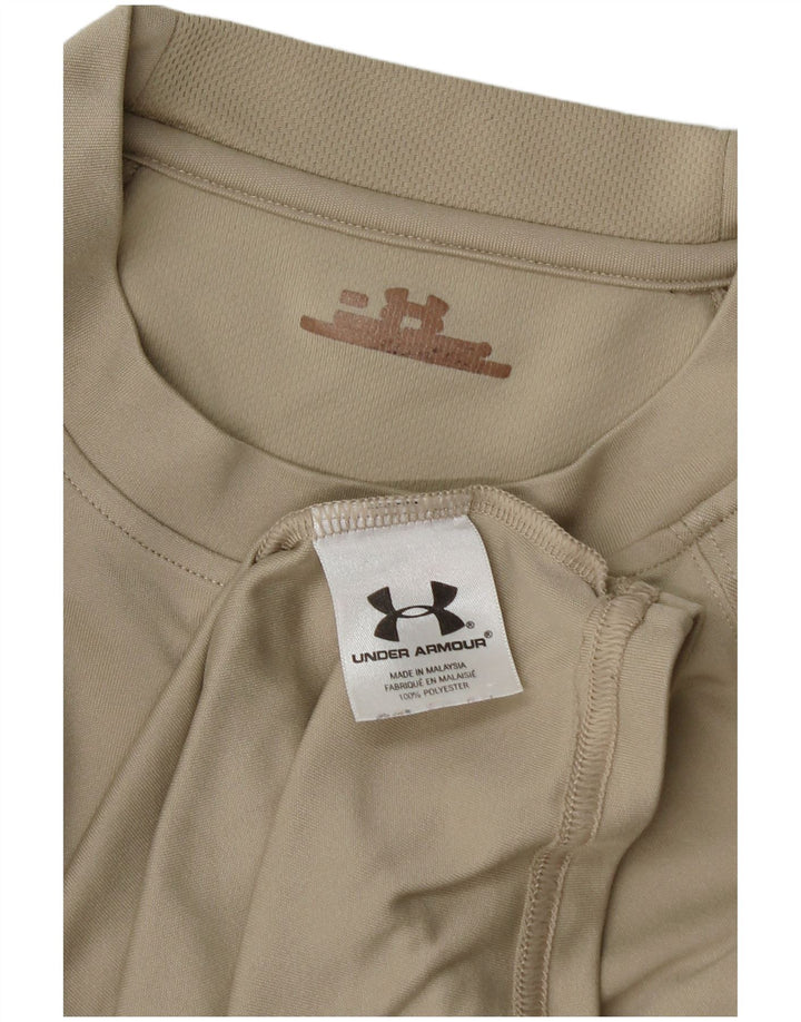 Tricou Under Armour pentru bărbați Top mare poliester bej