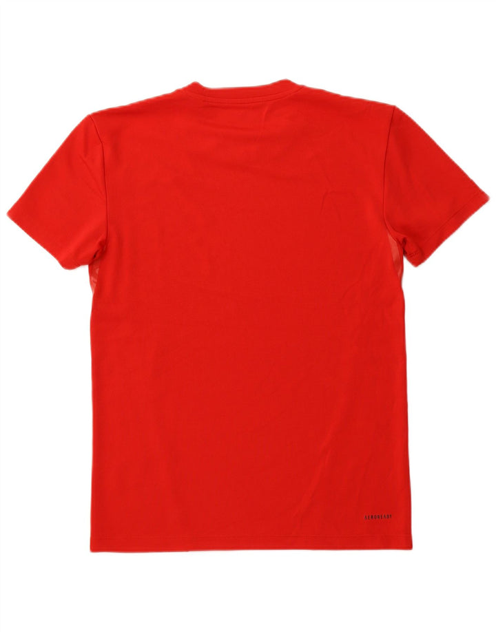ADIDAS Mens Aeroready T-Shirt Top Small Red Polyester