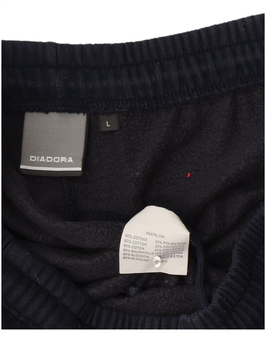 Pantaloni de trening Diadora pentru bărbați, mari, albastru, bumbac