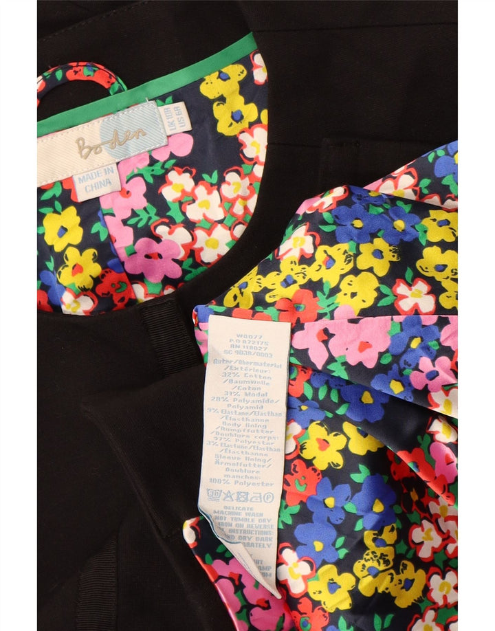 Jachetă pentru femei BODEN UK 10, bumbac negru mic