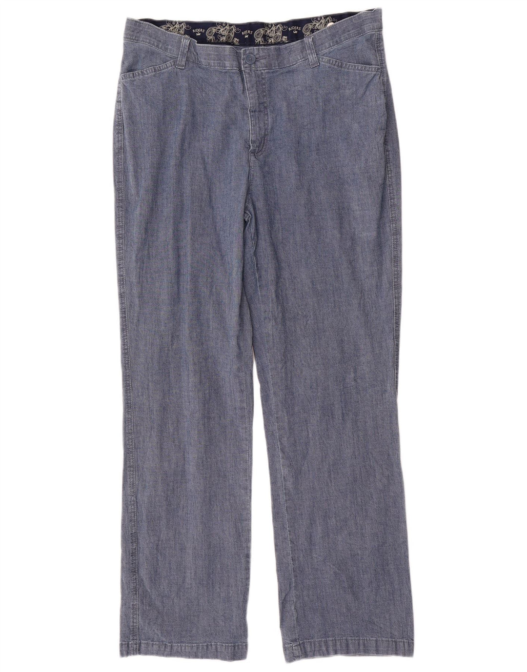 Pantaloni casual LEE Riders cu talie înaltă pentru femei US 18 2XL W36 L31 Albastru