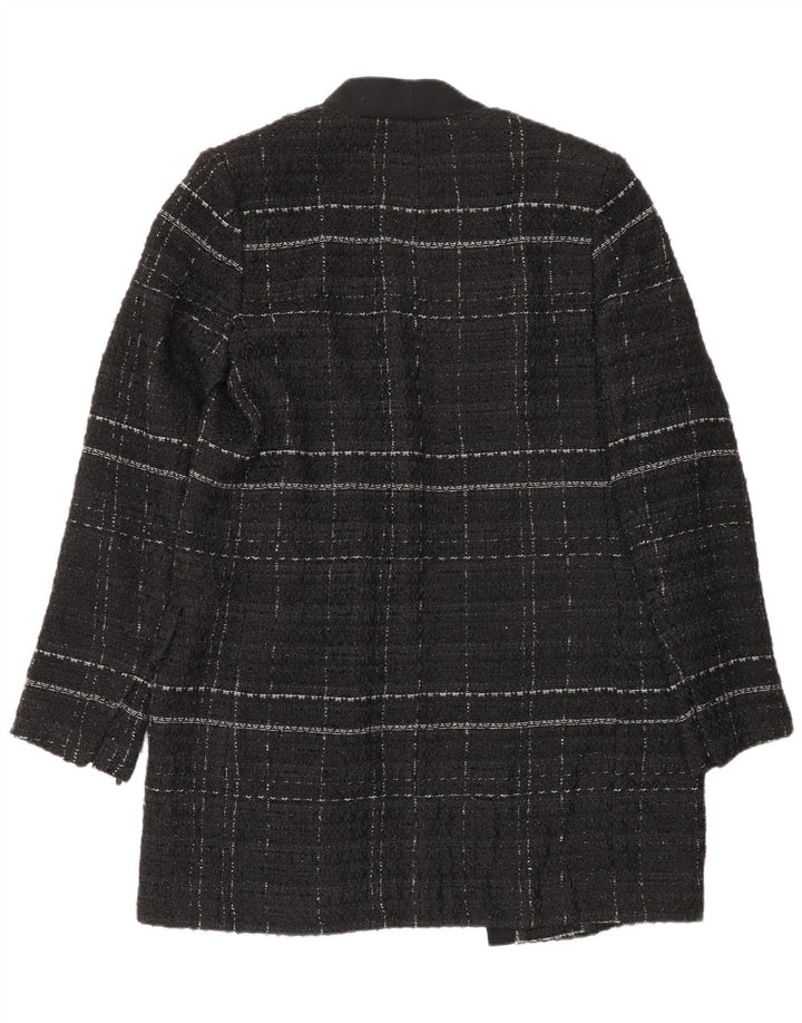 Pardesiu deschis pentru femei Zara UK 14 Medium Black Check