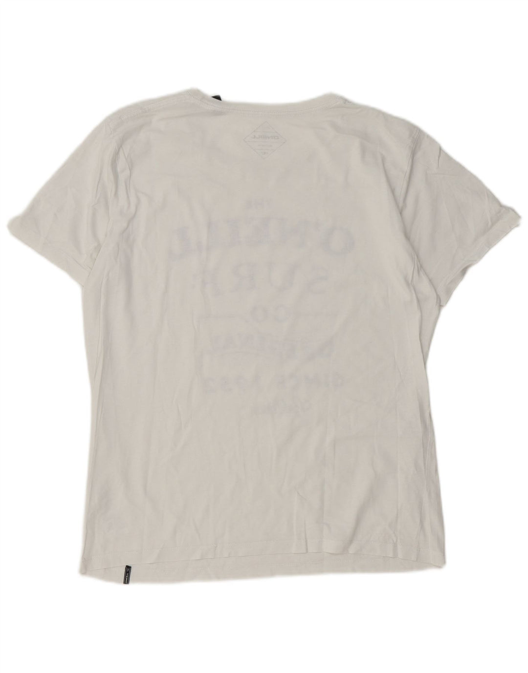 Tricou grafic O'Neill pentru bărbați Top mediu din bumbac alb