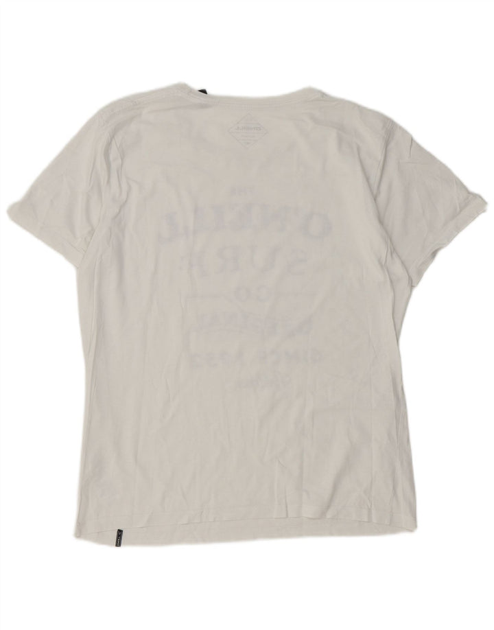 Tricou grafic O'Neill pentru bărbați Top mediu din bumbac alb