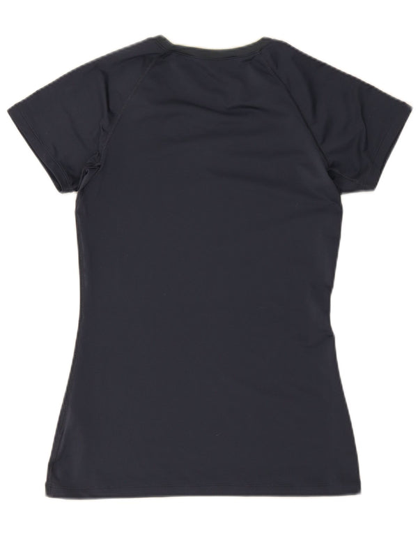 Tricou Nike Dri Fit pentru femei Top UK 12 Medium Bleumarin Poliester
