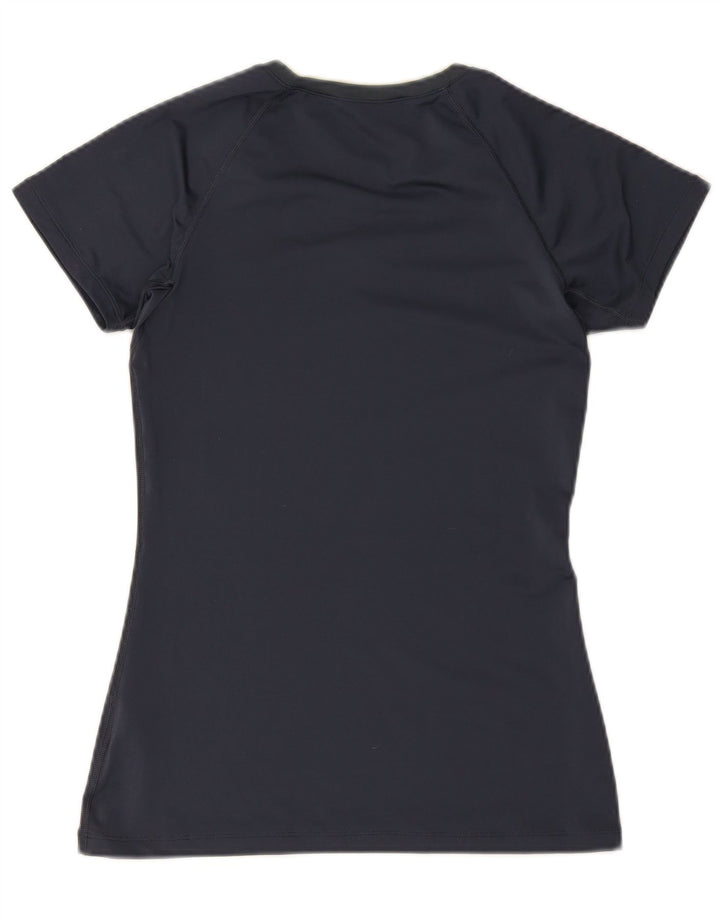 Tricou Nike Dri Fit pentru femei Top UK 12 Medium Bleumarin Poliester