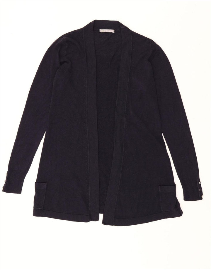 MARKS & SPENCER Womens Open Cardigan Sweater UK 8 Small Navy Blue Acrylic Vintage Marks & Spencer and Second-Hand Marks & Spencer from Messina Hembry 