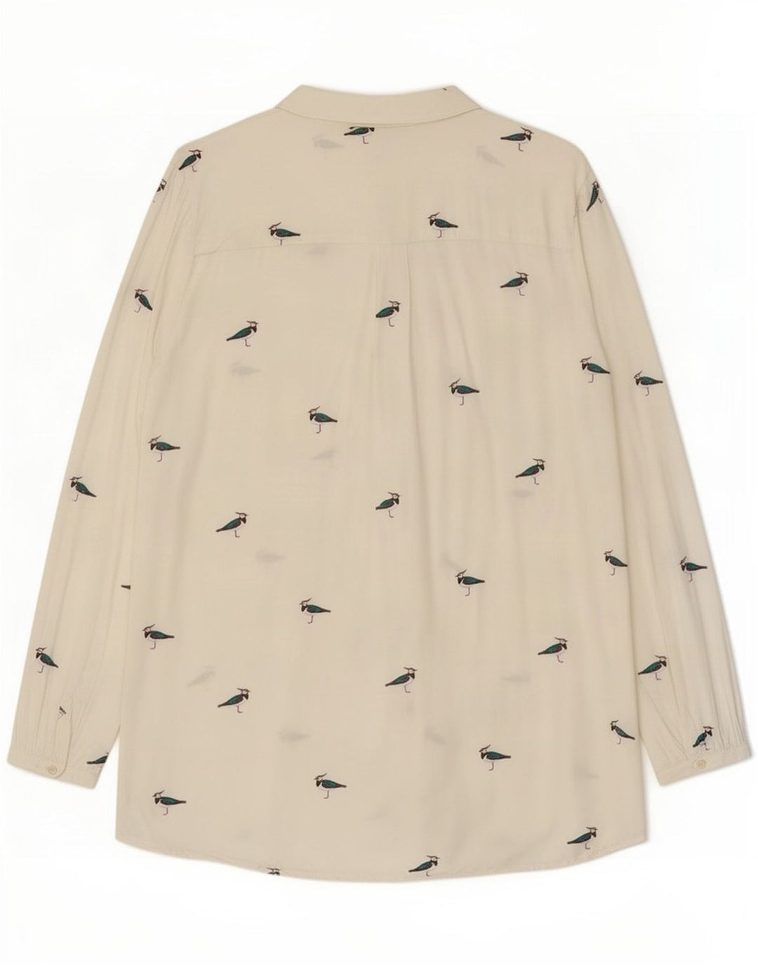Bluză cămașă supradimensionată pentru femei Joules, cu model abstract, UK 18 XL, albă