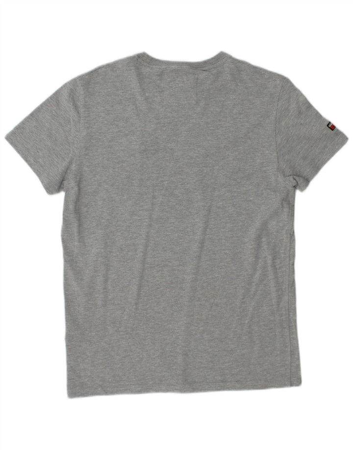 Tricou grafic pentru bărbați SUPERDRY Top din bumbac gri mediu