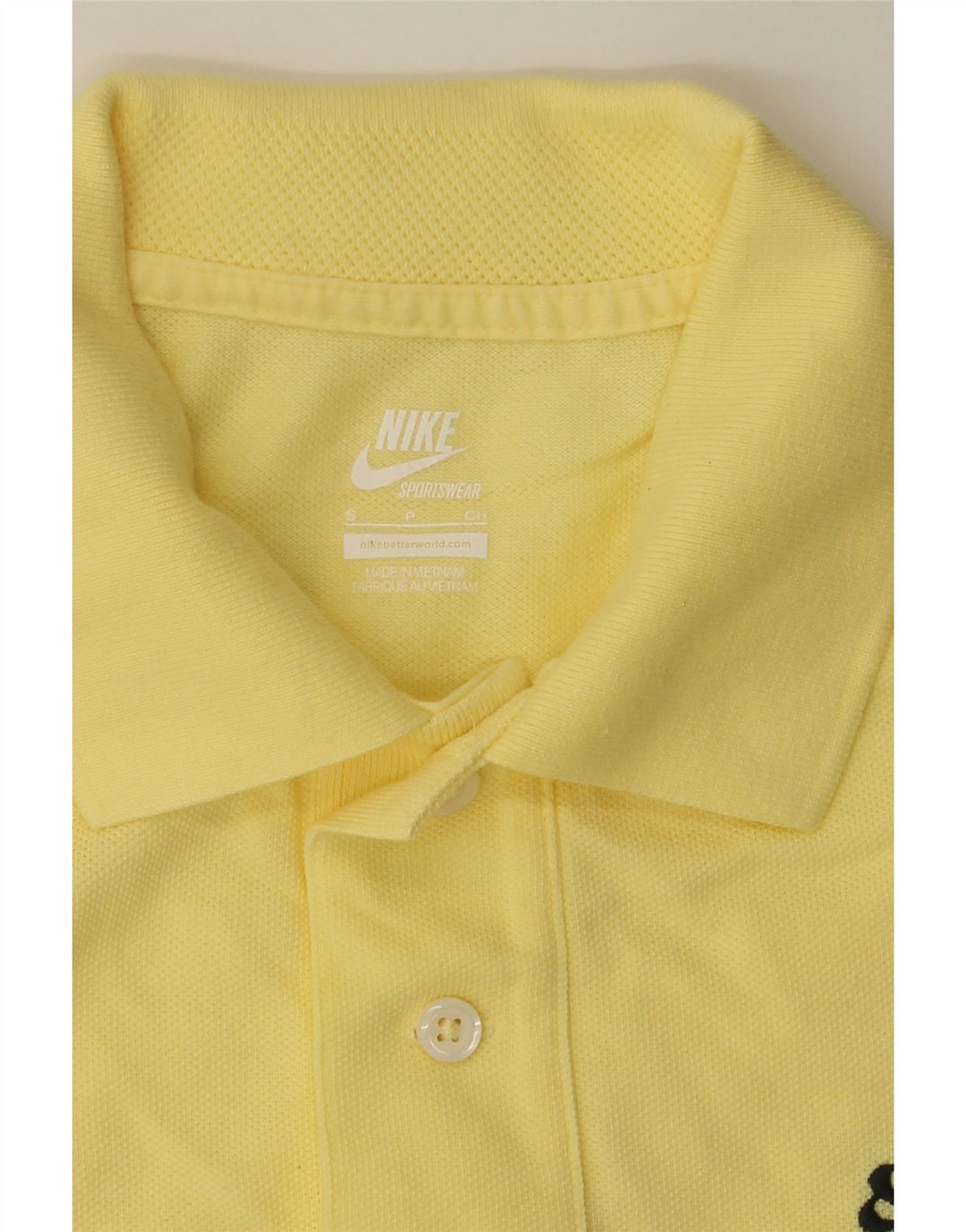 NIKE Mens Polo Shirt Small Yellow Cotton Classic Vintage Nike and Second-Hand Nike from Messina Hembry 