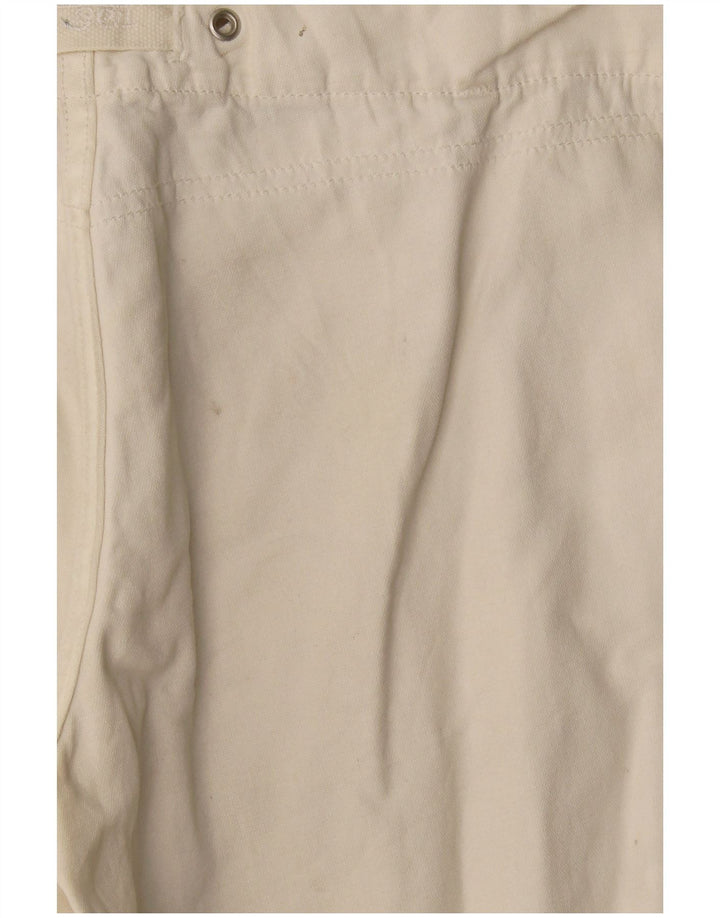 Pantaloni scurți chino pentru femei Diesel W26 Small White Bumbac