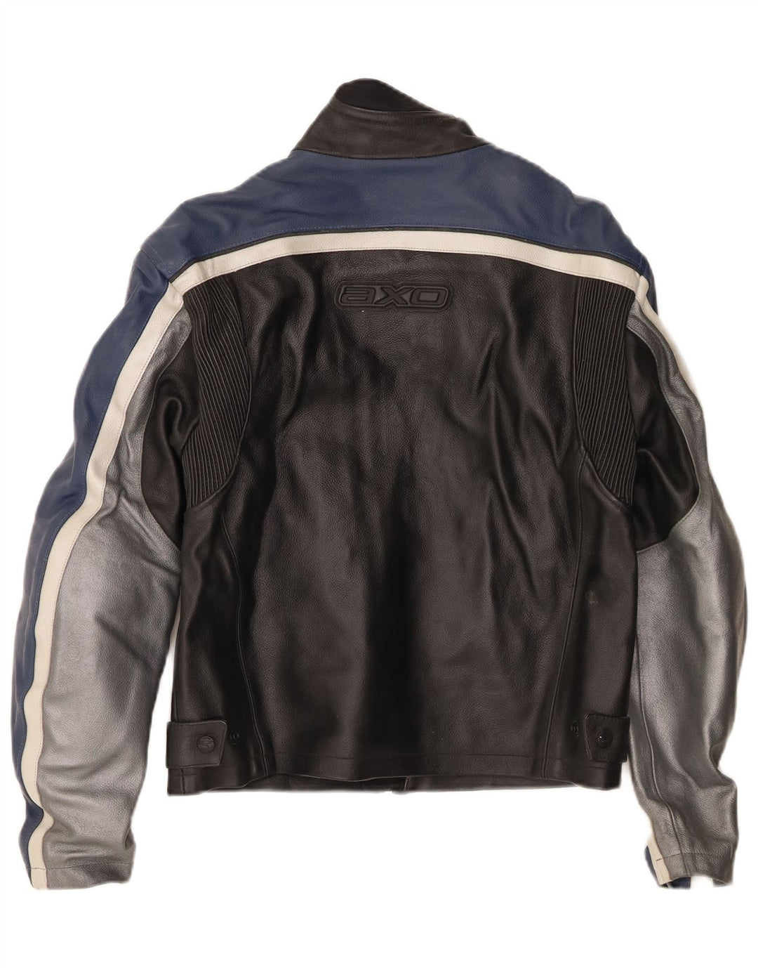 Jachetă Racer din piele pentru femei AXO UK 6 XS Negru Colorblock
