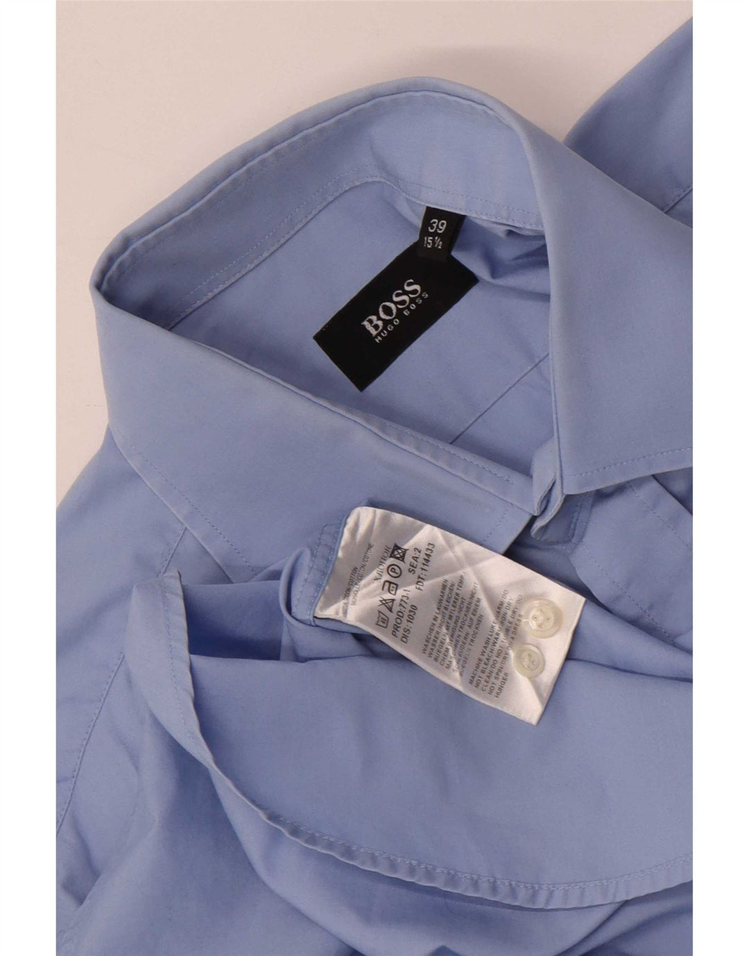 Cămașă pentru bărbați Hugo Boss Mărimea 39 15 1/2 Bumbac albastru mediu