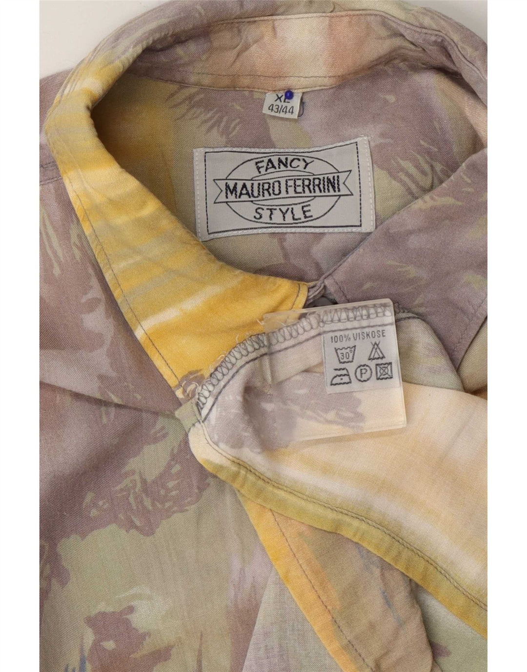 Cămașă Mauro Ferrini pentru bărbați cu model abstract Mărimea 43/44 XL multicoloră