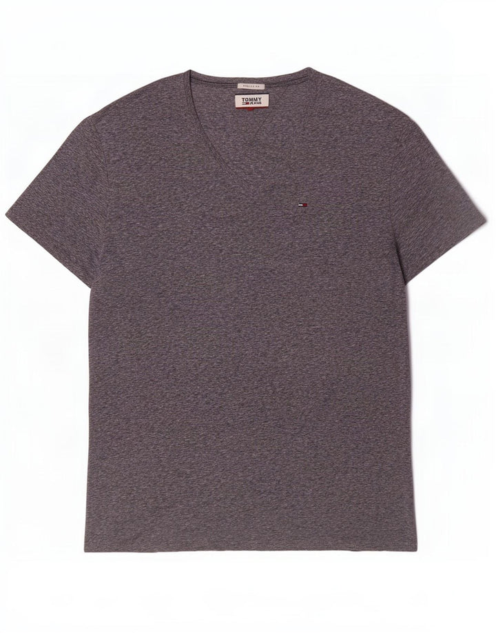 Tricou Tommy Hilfiger pentru bărbați, cu croiala normală, XL, poliester cu pături gri