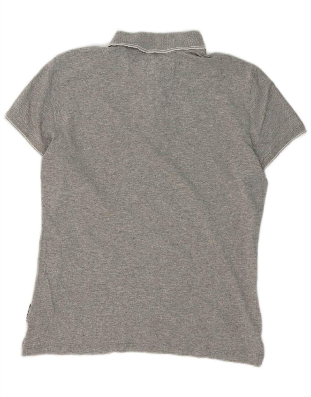 Cămașă polo pentru bărbați Armani Jeans, bumbac, gri mediu