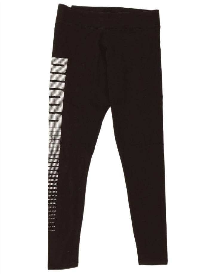 Leggings grafic Puma pentru femei UK 16, mare, negru, bumbac