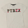 PYREX Boys Graphic T-Shirt Top 7-8 Years White Cotton Vintage Pyrex and Second-Hand Pyrex from Messina Hembry 