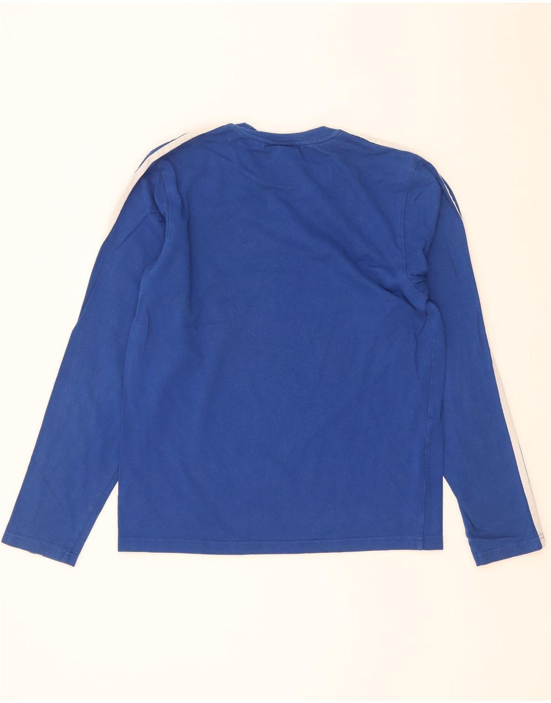 Tricou cu mânecă lungă pentru bărbați Adidas, albastru mic, din bumbac