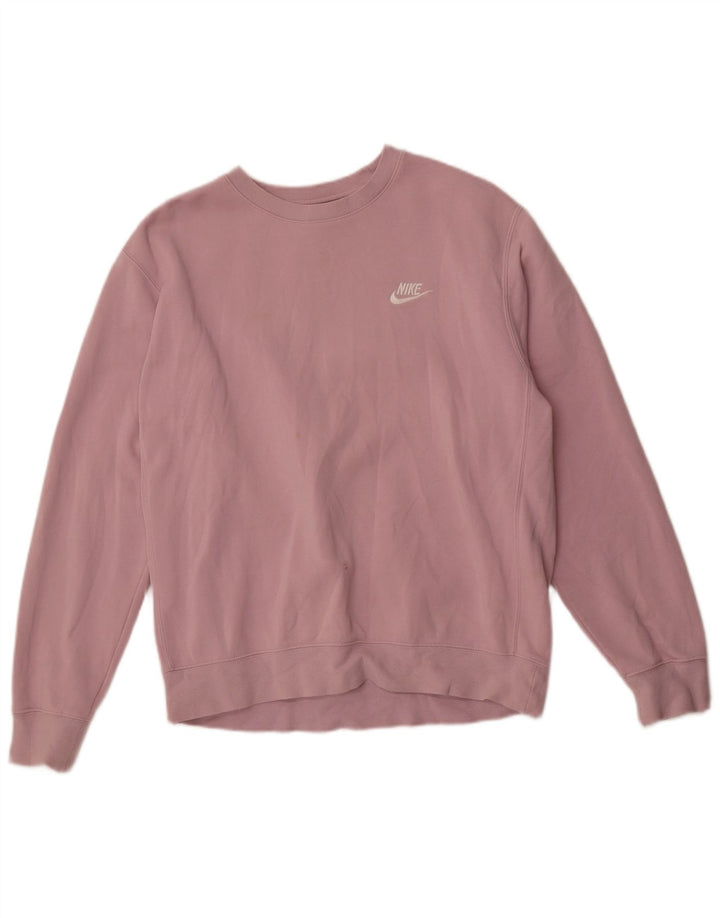 Pulover Nike pentru femei, UK 14, bumbac roz mediu