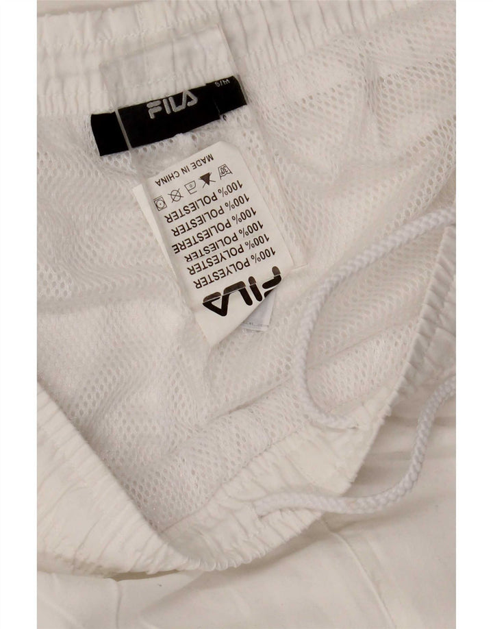 Pantaloni de trening Fila pentru femei UK 10 Small White Poliester