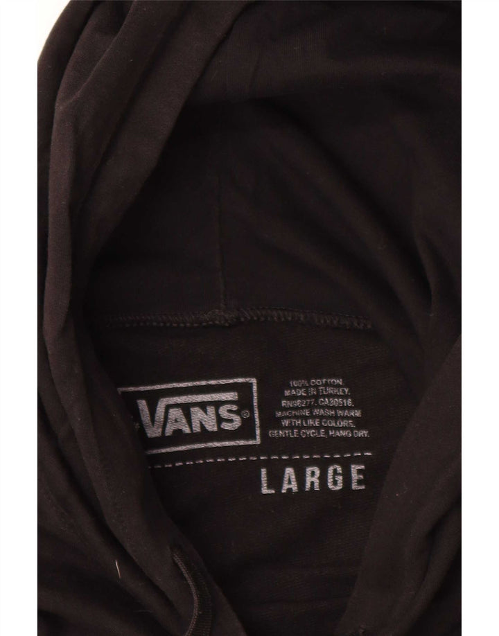 Pulover Vans Graphic pentru bărbați, bumbac mare, negru