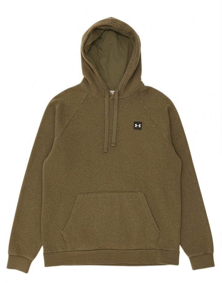 UNDER ARMOUR Mens Hoodie Jumper Medium Khaki