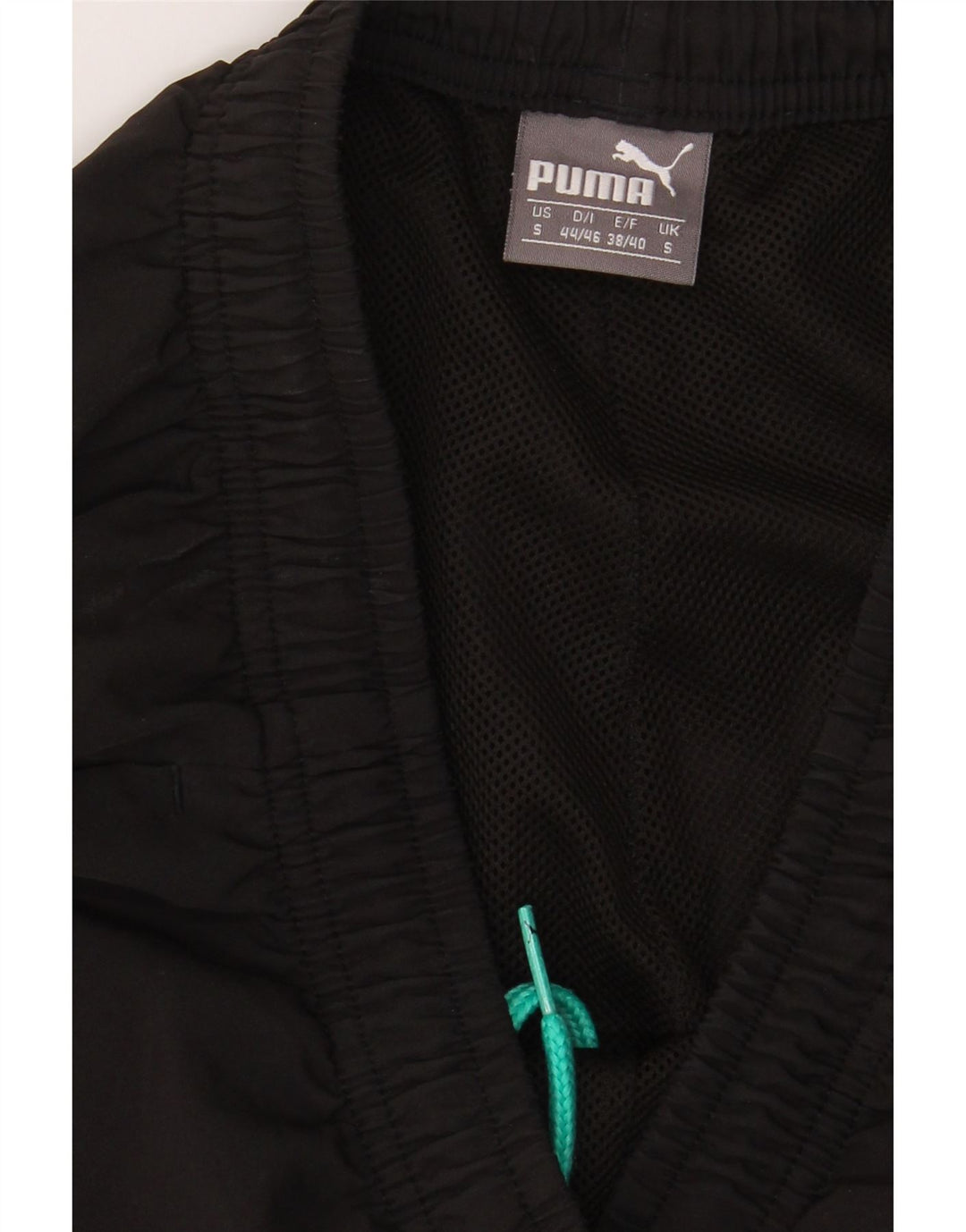PUMA Mens Graphic Tracksuit Trousers Small  Black Polyester Vintage Puma and Second-Hand Puma from Messina Hembry 