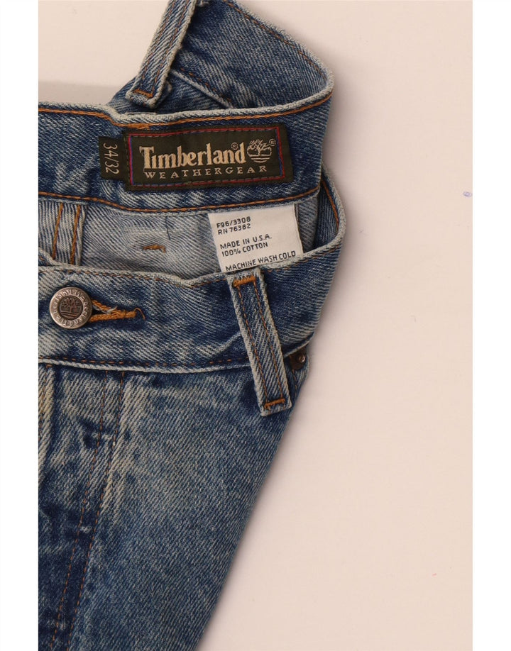Blugi drepti pentru bărbați Timberland W34 L32 Bumbac albastru