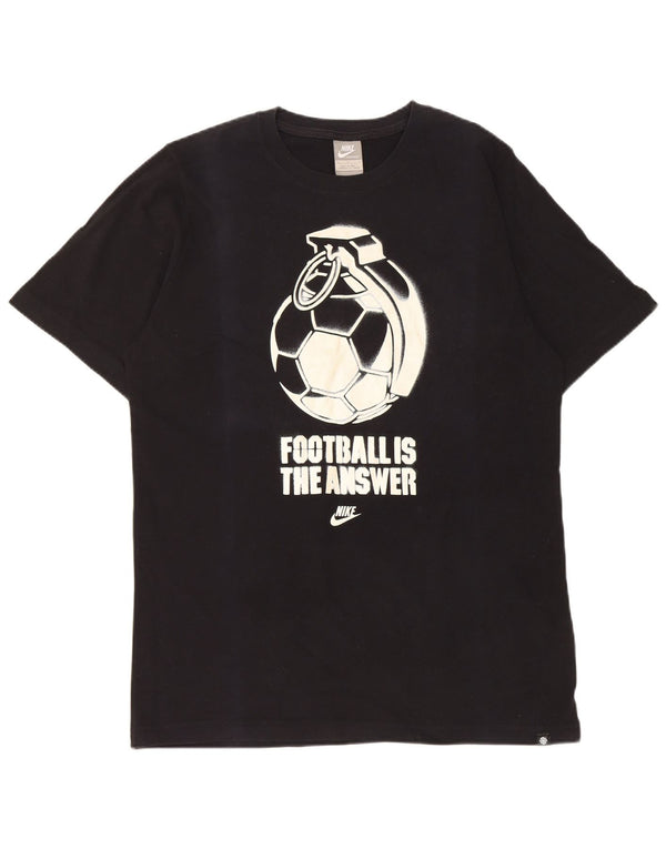 Tricou grafic Nike pentru bărbați Top mare din bumbac negru
