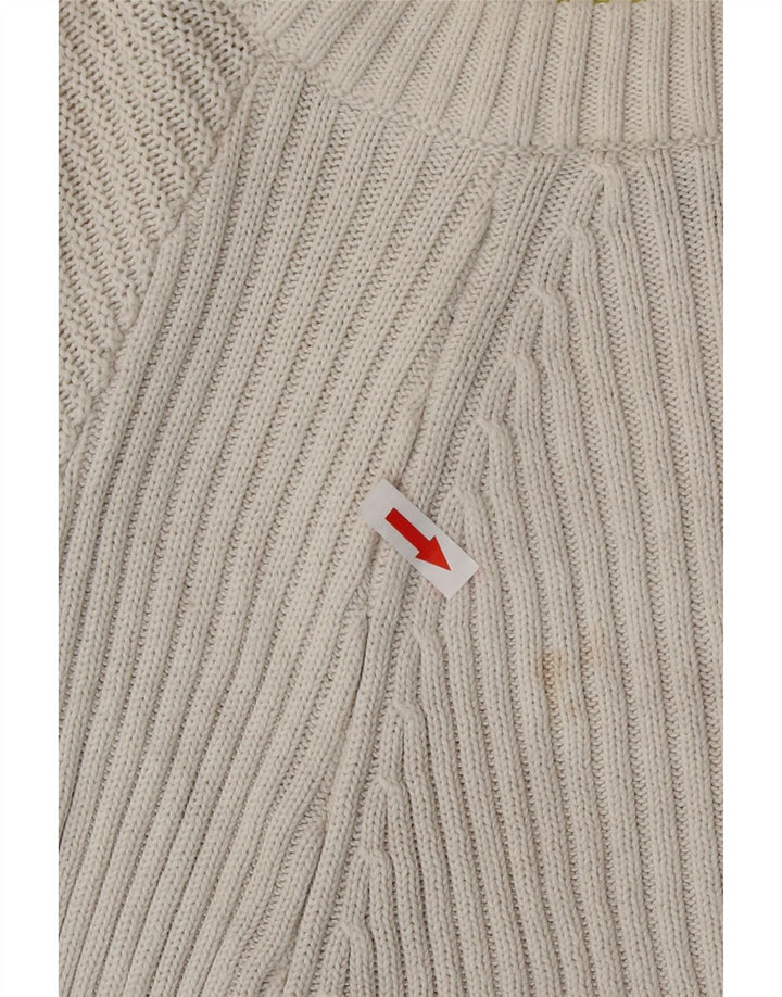 Topshop Pulover Crop Oversized Crew Deck Pulover UK 12 Medium White