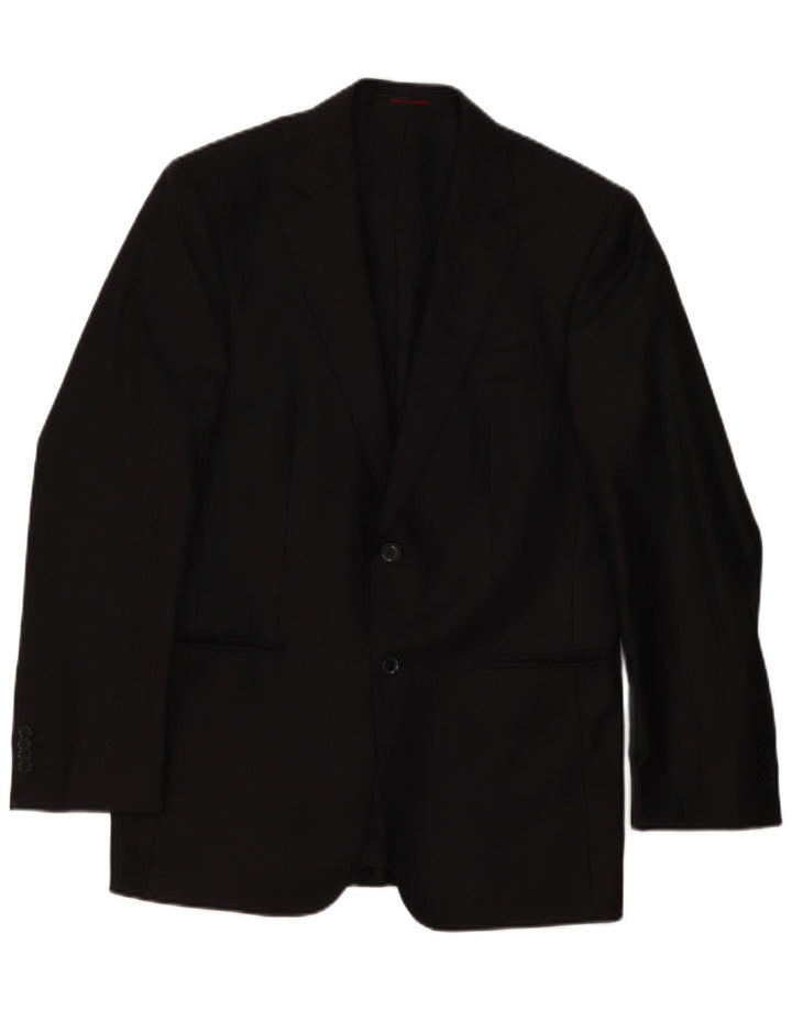 Jachetă Blazer pentru bărbați Pierre Cardin cu 2 nasturi UK 38 Medium Black Classic