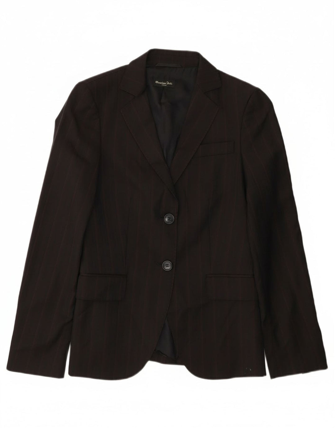 Massimo Dutti Jachetă pentru damă cu 2 nasturi EU 36 XS Lână neagră cu dungi