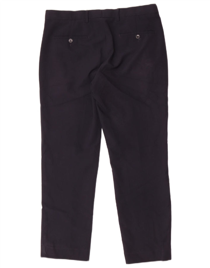 Pantaloni chino obișnuiți pentru bărbați Marks & Spencer L34 L29 Poliester bleumarin