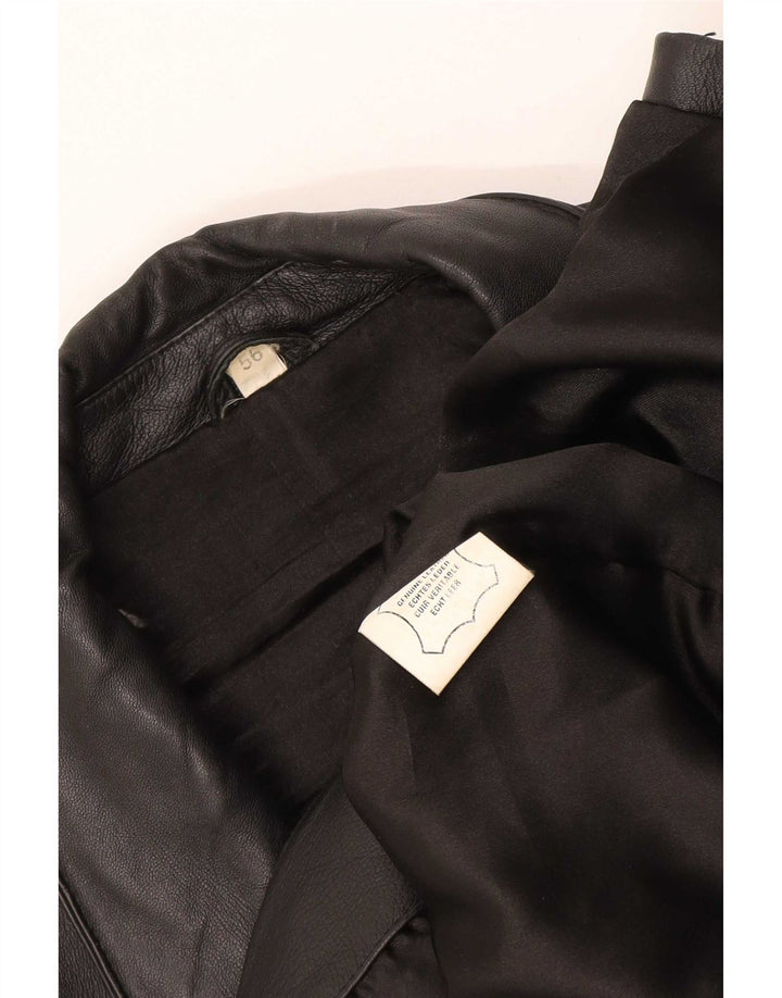Jachetă din piele vintage pentru bărbați EU 56 XL neagră
