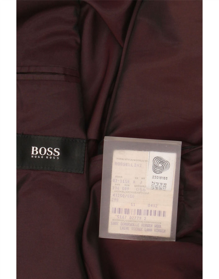 Blazer pentru bărbați Hugo Boss, cu 3 nasturi, EU 51, mare, maro, oase