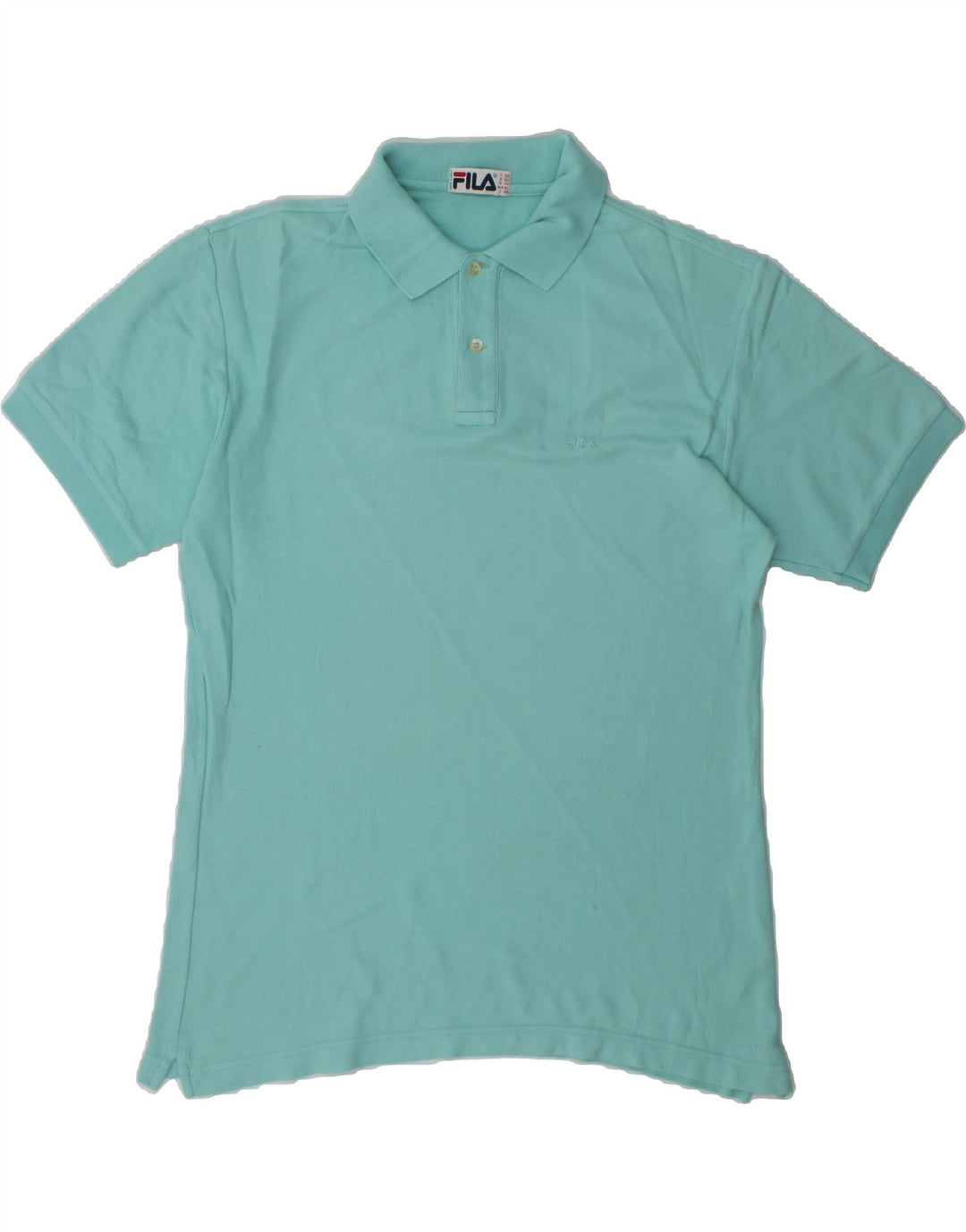 FILA Mens Polo Shirt IT 52 Large Blue Cotton Vintage Fila and Second-Hand Fila from Messina Hembry 