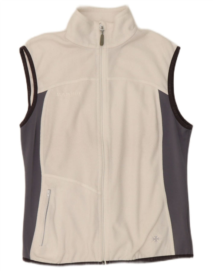 Gilet din fleece pentru femei Mammut UK 16, mare, alb, poliester color bloc