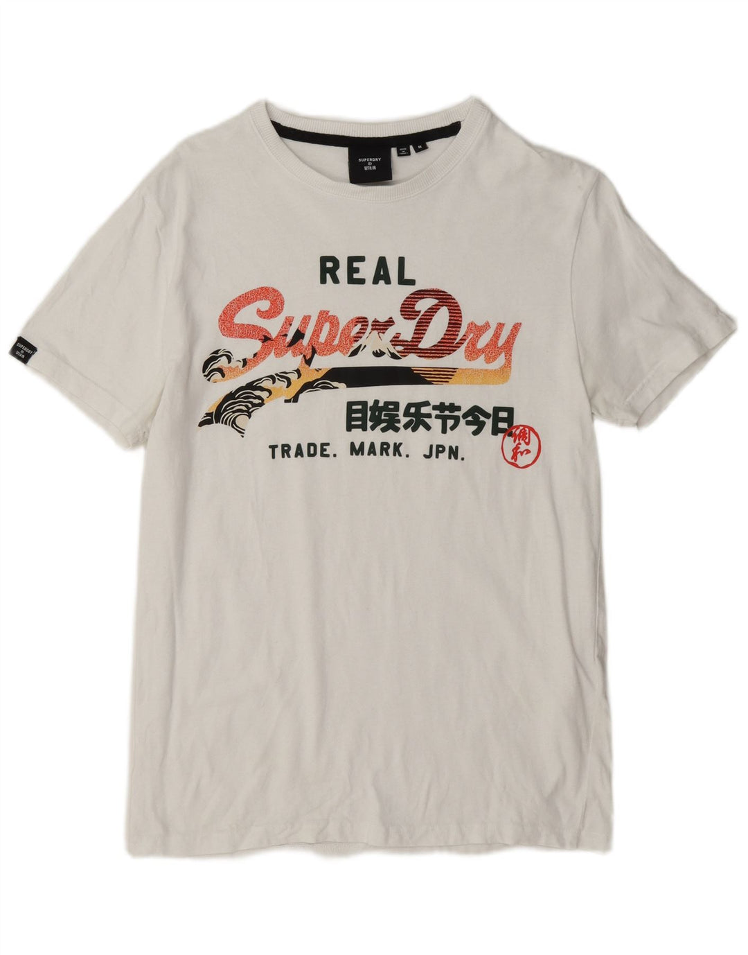 Tricou grafic pentru bărbați Superdry Top Medium White Bumbac