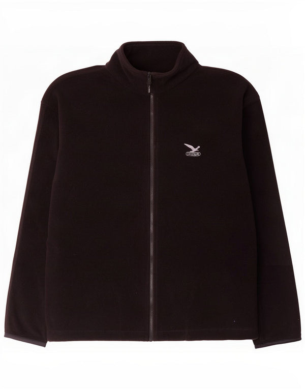 SALEWA Mens Fleece Jacket UK 44 2XL Black Poliester